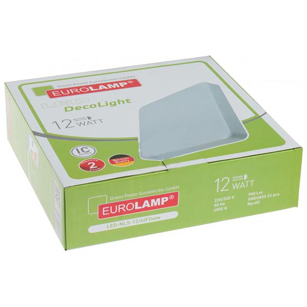 Світильник світлодіодний Eurolamp 12 Вт білий 4000 К LED-NLS-12/4(F)new 